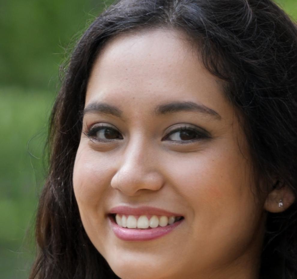 Portrait of international yoga student