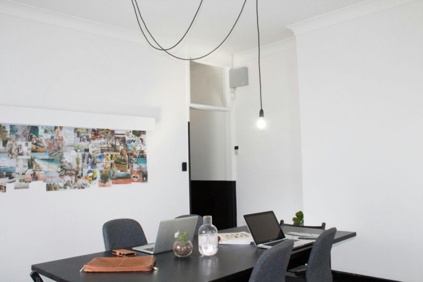 Peaceful yoga practice space with natural lighting and calming atmosphere